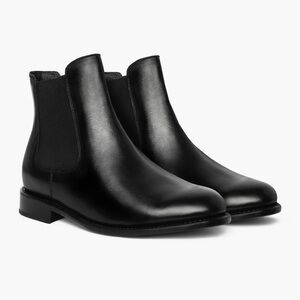 Thursday Boot Company Cavalier Black Leather Chelsea Ankle Boots